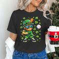Leprechaun Playing Baseball Happy St Patricks Day Men Boys Unisex T-Shirt