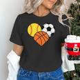 Mom Sports Heart Soccer Basketball Baseball Softball Unisex T-Shirt Mom Sports Heart Soccer Basketball Baseball Softball Unisex T-Shirt