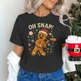 Oh Snap Gingerbreadman Christmas Baseball Unisex T-Shirt