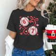 Six Seven Baseball Lover Sports Red Heart Bow Valentine Girl Unisex T-Shirt