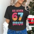 Six Seven Bruh 67 Ice Cream Drip Baseball For Men Women Kids Unisex T-Shirt Six Seven Bruh 67 Ice Cream Drip Baseball For Men Women Kids Unisex T-Shirt