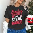 Stealing Hearts Like I Steal Bases Cute Baseball Valentine Unisex T-Shirt Stealing Hearts Like I Steal Bases Cute Baseball Valentine Unisex T-Shirt