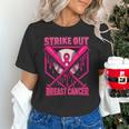 Strike Out Breast Cancer Baseball Ice Cream Drip Unisex T-Shirt Strike Out Breast Cancer Baseball Ice Cream Drip Unisex T-Shirt