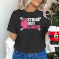 Strike Out Cancer Breast Cancer Awareness Baseball Warrior Unisex T-Shirt Strike Out Cancer Breast Cancer Awareness Baseball Warrior Unisex T-Shirt