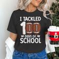 I Tackled 100 Days Of School Baseball Player Kids Teacher Unisex T-Shirt