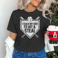 I Teach My Kids To Hit & Steal Baseball Player Coach Dad Tee Unisex T-Shirt I Teach My Kids To Hit & Steal Baseball Player Coach Dad Tee Unisex T-Shirt