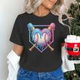 Valentines Baseball Heart Dripping Ice Cream Gen Z Alpha Unisex T-Shirt