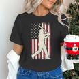 Vintage American Flag Baseball Batter Patriotic Home Run Unisex T-Shirt Vintage American Flag Baseball Batter Patriotic Home Run Unisex T-Shirt
