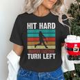 Women's Retro Hit Hard Run Fast Turn Left Baseball Lover Unisex T-Shirt Women's Retro Hit Hard Run Fast Turn Left Baseball Lover Unisex T-Shirt