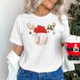 Baseball Christmas Reindeer Santa Hat Sports Player Xmas Unisex T-Shirt