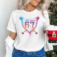 Baseball Drip I Was 6 Now I'm 7 67 Meme 7th Birthday Unisex T-Shirt Baseball Drip I Was 6 Now I'm 7 67 Meme 7th Birthday Unisex T-Shirt
