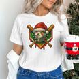 Baseball Xmas Christmas Baseball Ice Cream Drip Boys Unisex T-Shirt