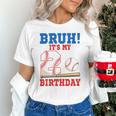 Bruh It's My 2nd Birthday Boy Baseball Themed Party Unisex T-Shirt Bruh It's My 2nd Birthday Boy Baseball Themed Party Unisex T-Shirt
