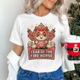 Chinese New Year 2026 Fire Horse Celebration Raglan Baseball Tee Unisex T-Shirt