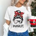 Classy Nana Life Soccer Messy Bun Baseball Mother's Day Unisex T-Shirt