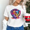 Gen Alpha Slang Ice Cream Drip Six Seven 67 Baseball Catcher Unisex T-Shirt