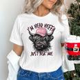 I'm Head Heffa Just Ask Me Bossy Highland Cow Baseball Cap Unisex T-Shirt
