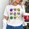Mardi Gras Baseball Coquette Bow Fat Tuesday Parade Girls Unisex T-Shirt Mardi Gras Baseball Coquette Bow Fat Tuesday Parade Girls Unisex T-Shirt