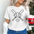 Minimalist Baseball Clean Sports Graphic Tee For Fan Players Unisex T-Shirt