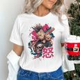 Punk Girl With Anger Kanji And Baseball Bat Unisex T-Shirt Punk Girl With Anger Kanji And Baseball Bat Unisex T-Shirt
