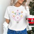 Valentine Heart Love Cute Baseball Softball Lover Sayings Unisex T-Shirt