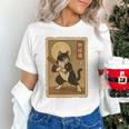Vintage Japanese Ukiyo-e Baseball Cat Batting Unisex T-Shirt Vintage Japanese Ukiyo-e Baseball Cat Batting Unisex T-Shirt