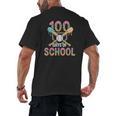 100 Days Of School Baseball 100th Day Of School Men's Back Print T-Shirt