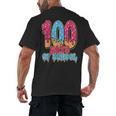 100 Days Of School Baseball Drip 100th Day Of School Men's Back Print T-Shirt