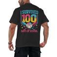 100 Days Of School Baseball Drip 100 Days Boy Girl Kids Men's Back Print T-Shirt 100 Days Of School Baseball Drip 100 Days Boy Girl Kids Men's Back Print T-Shirt