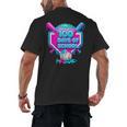 100 Days Of School Baseball Drip 100 Days For Boys And Kids Men's Back Print T-Shirt