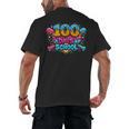 100 Days Of School Baseball Drip Ice Cream Costume Teachers Men's Back Print T-Shirt