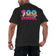 100 Days Of School Baseball Ice Cream Drip For Teacher Kid Men's Back Print T-Shirt 100 Days Of School Baseball Ice Cream Drip For Teacher Kid Men's Back Print T-Shirt