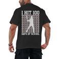 100 Days Of School Boys Kids 100th Day Balls For Baseball Men's Back Print T-Shirt 100 Days Of School Boys Kids 100th Day Balls For Baseball Men's Back Print T-Shirt