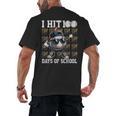 100 Days Of School Boys Kids 100th Day Balls Baseball Kids Men's Back Print T-Shirt 100 Days Of School Boys Kids 100th Day Balls Baseball Kids Men's Back Print T-Shirt