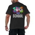 100 Days Of School Dripping Baseball Boys Kids Teacher Men's Back Print T-Shirt