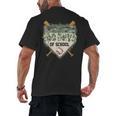 100 Days Of School Home Plate Camo Baseball Dripping Boys Men's Back Print T-Shirt