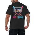 100 Days Of School Ice Cream Drip Baseball 100 Days Smarter Men's Back Print T-Shirt 100 Days Of School Ice Cream Drip Baseball 100 Days Smarter Men's Back Print T-Shirt