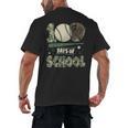 100 Days Of School Teacher Camo Baseball Boys Toddler Kids Men's Back Print T-Shirt