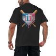 11th Birthday 11yr 2014 Baseball 11 Player 11th Birthday Men's Back Print T-Shirt 11th Birthday 11yr 2014 Baseball 11 Player 11th Birthday Men's Back Print T-Shirt