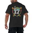 17th Birthday Baseball Drip Number 17 Year Old Birthday Boy Men's Back Print T-Shirt 17th Birthday Baseball Drip Number 17 Year Old Birthday Boy Men's Back Print T-Shirt