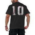 2016 10th Birthday Baseball Boys Kids Ten 10 Tenth Men's Back Print T-Shirt 2016 10th Birthday Baseball Boys Kids Ten 10 Tenth Men's Back Print T-Shirt