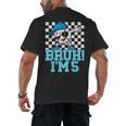 5th Birthday Dabbing Baseball Boys Bruh I'm 5 Year Old Men's Back Print T-Shirt