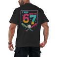 I Was 6 Now Im 7 Ice Cream Drip Baseball For Men Women Kids Men's Back Print T-Shirt I Was 6 Now Im 7 Ice Cream Drip Baseball For Men Women Kids Men's Back Print T-Shirt