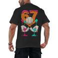 6 7 Ice Cream Drip Baseball Number 67 Player Boy Girl Kids Men's Back Print T-Shirt