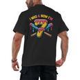 I Was 6 Now I'm 7 Dripping Ice Cream Baseball 67 Drip Men's Back Print T-Shirt