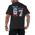 Now Im 6 Next Year I'Ll Be 7 Baseball Ice Cream Drip 67 Meme Men's Back Print T-Shirt Now Im 6 Next Year I'Ll Be 7 Baseball Ice Cream Drip 67 Meme Men's Back Print T-Shirt