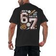 6 Year Old Birthday 67 Trend Baseball Now I’m 6 Next Year 7 Men's Back Print T-Shirt