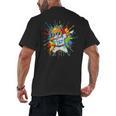 67 Baseball Dabbing Cat 6 7 Dripping Ice Cream Meme Men's Back Print T-Shirt