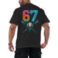 67 Baseball Meme Cool Drip Number 67 Player Or 67th Birthday Men's Back Print T-Shirt 67 Baseball Meme Cool Drip Number 67 Player Or 67th Birthday Men's Back Print T-Shirt