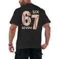 67 Baseball Six Seven 6 7 Meme Kids 67 Teen Boys 6-7 Men's Back Print T-Shirt